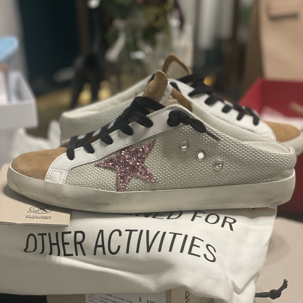 Golden goose super star sabot size 41 Tabacco/Pink